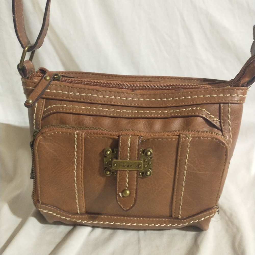 BOC Born Concept Shoulder Bag Crossbody Brown Faux Leather